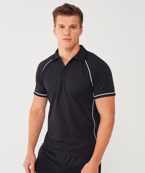 Piped performance polo – Embroidered Workwear