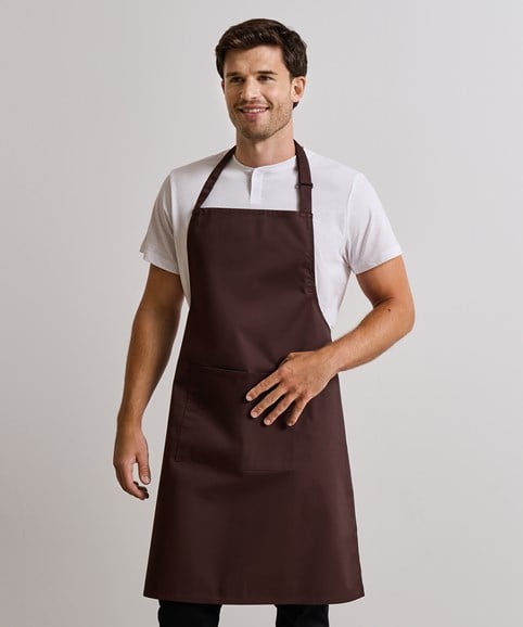 Colours bib apron with pocket – Embroidered Workwear