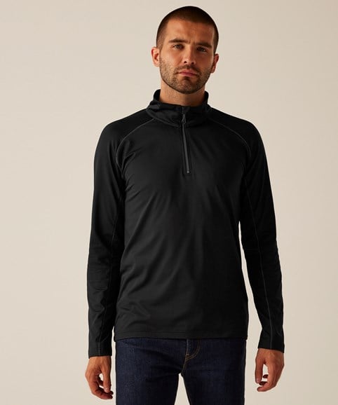 Core stretch half-zip mid-layer – Embroidered Workwear