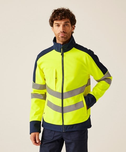 High-vis pro softshell – Embroidered Workwear