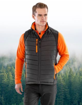 Compass padded softshell gilet – Embroidered Workwear