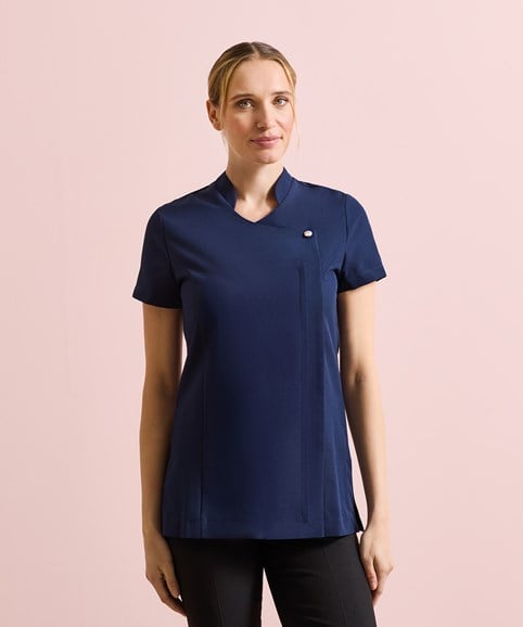 Blossom beauty and spa tunic – Embroidered Workwear