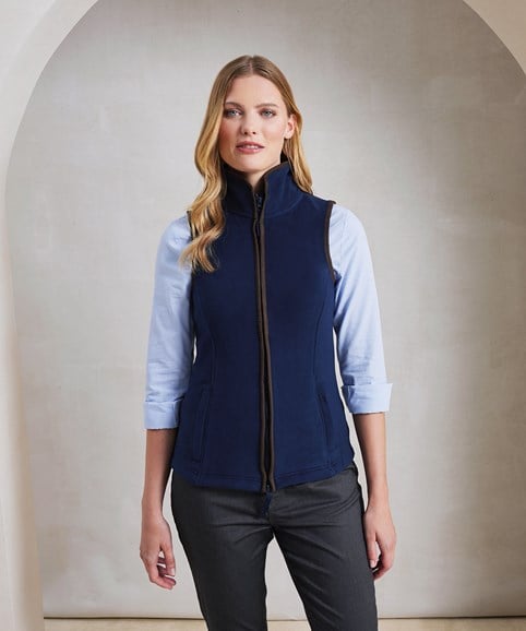 Women’s artisan fleece gilet – Embroidered Workwear