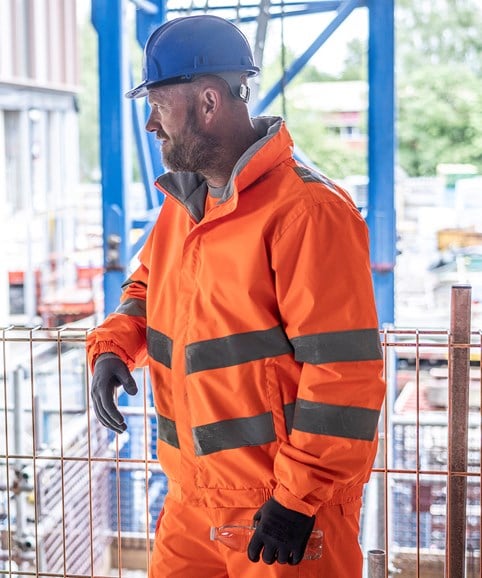 High-vis pro pack-away jacket – Embroidered Workwear