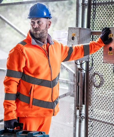 Hi-vis Pro contract Thor fleece – Embroidered Workwear